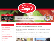 Tablet Screenshot of luigiscadillaccatering.com